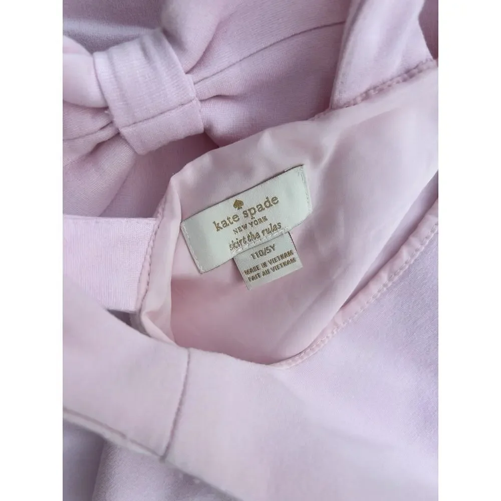 Kate Spade girls Light pink dress With Bow Layered size 5